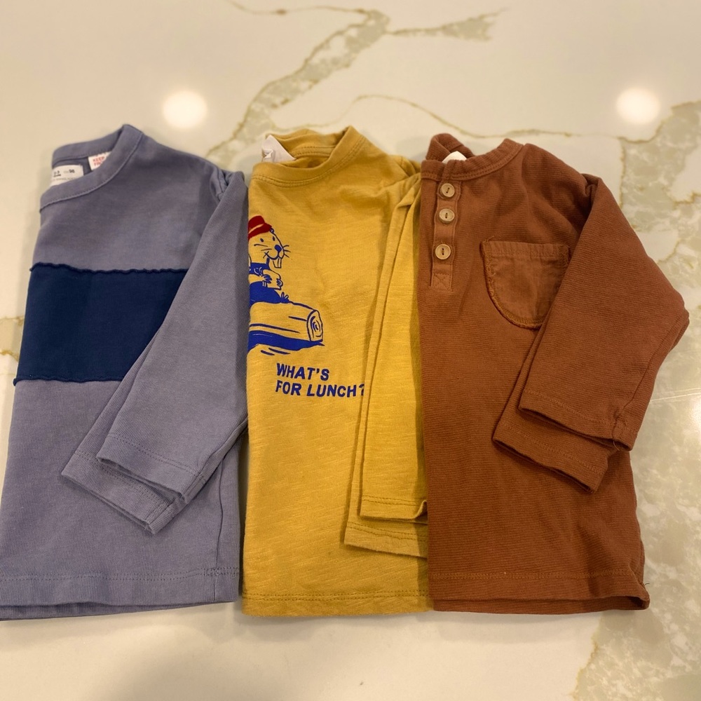 3 pack Zara Long Sleeve shirts